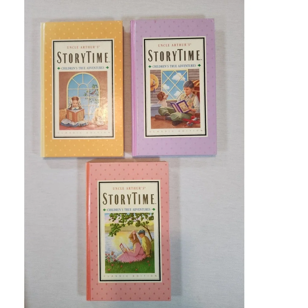 Uncle Arthur's StoryTime Vol 1-3 Set Childrens True Adventures Classic Hardcover